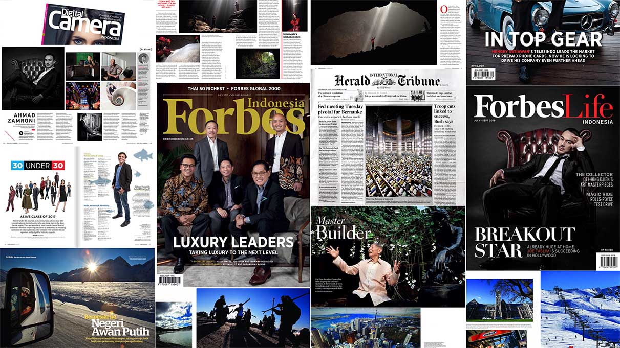 Publications/tear sheets photographed by Ahmad Zamroni, commercial and corporate photographer in Jakarta, Indonesia.