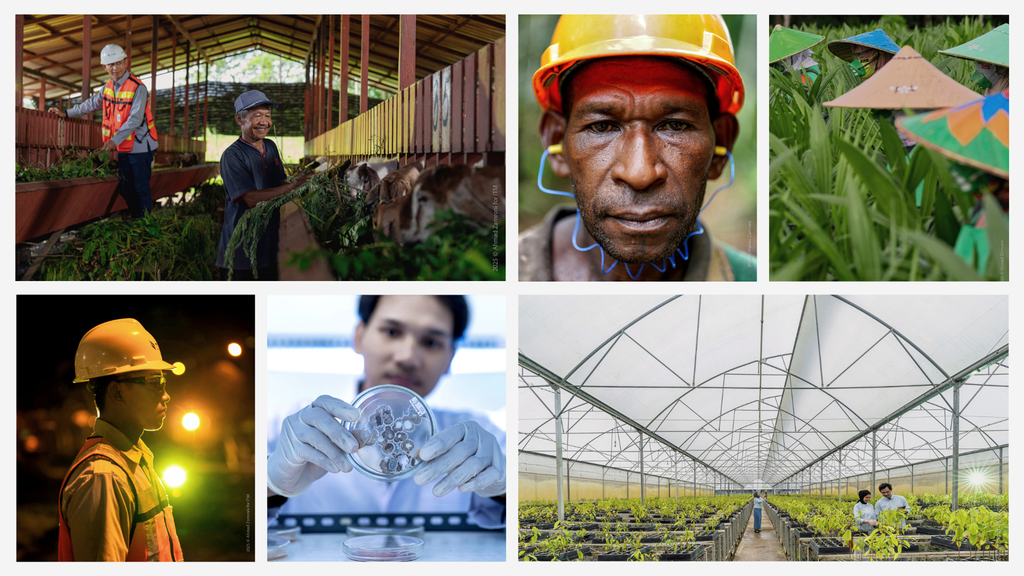 Commercial & Corporate Photography of Sustainability Reports (ESG) for ITM and ANJ.